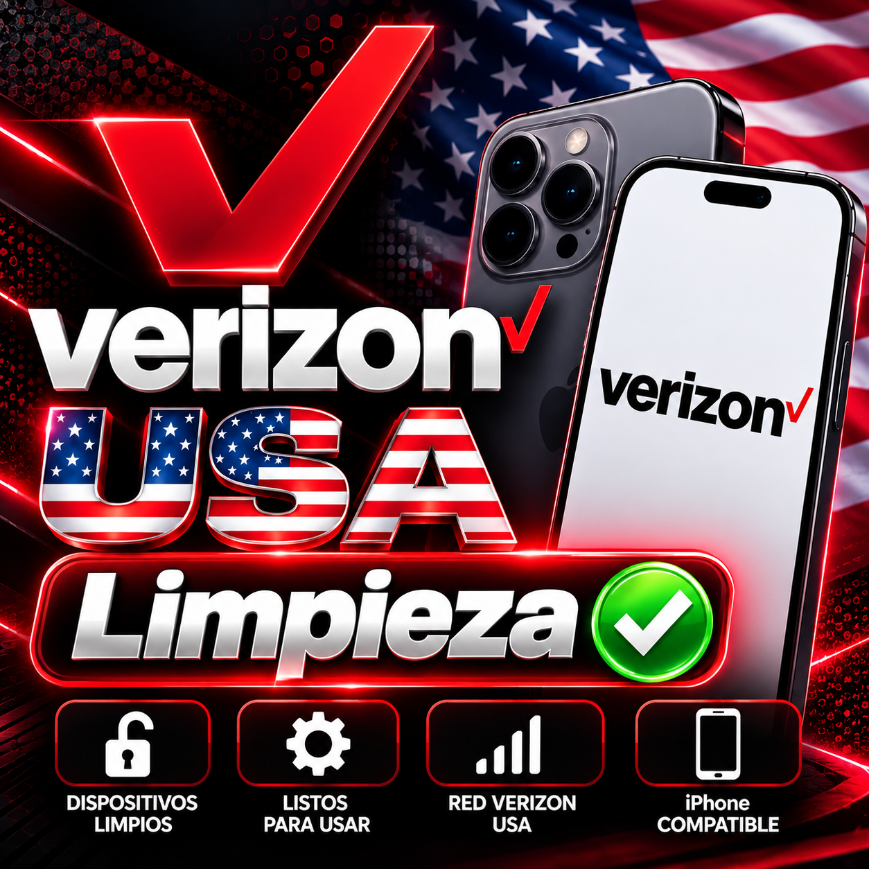 VERIZON USA - Unbarring |  Limpieza  - Iphone & Generic [ Change ESN Status :  Blocked/Lost/Stolen ≥  Clean ] [Limpieza de IMEI Verizon]