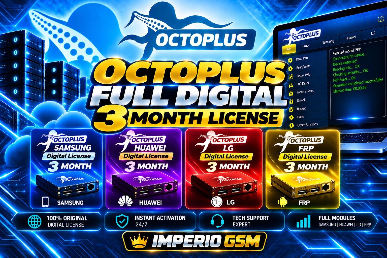 Octoplus Full Digital 3 Month License 