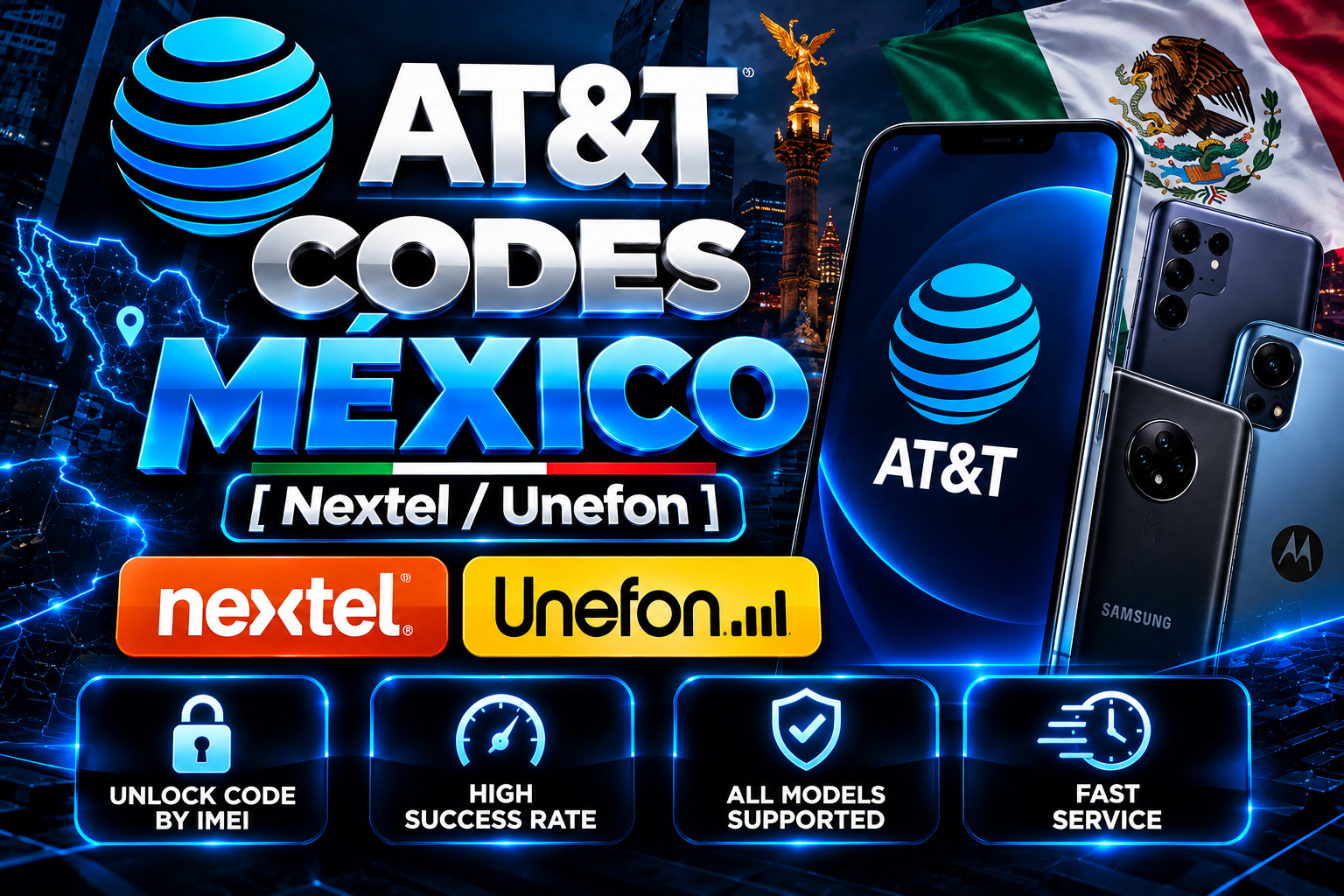 Codes AT&T México [Nextel / Unefon] [ LEVEL 1] [OLD MODELS] 