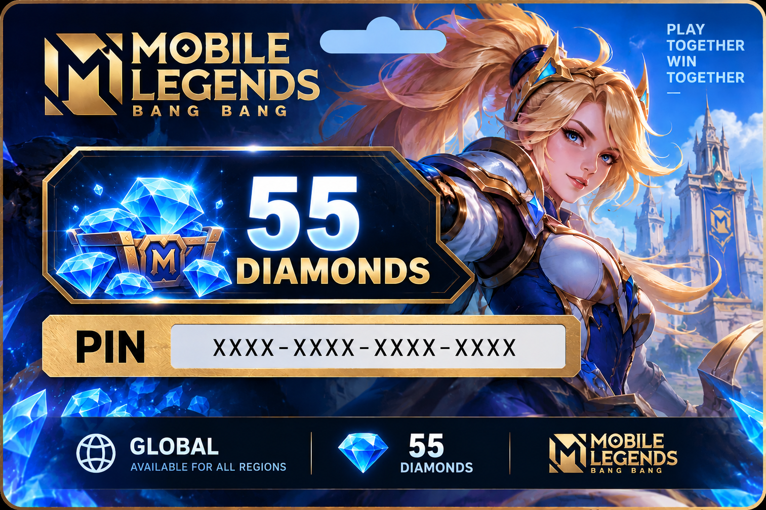 Mobile Legends Global 55 Diamonds PIN