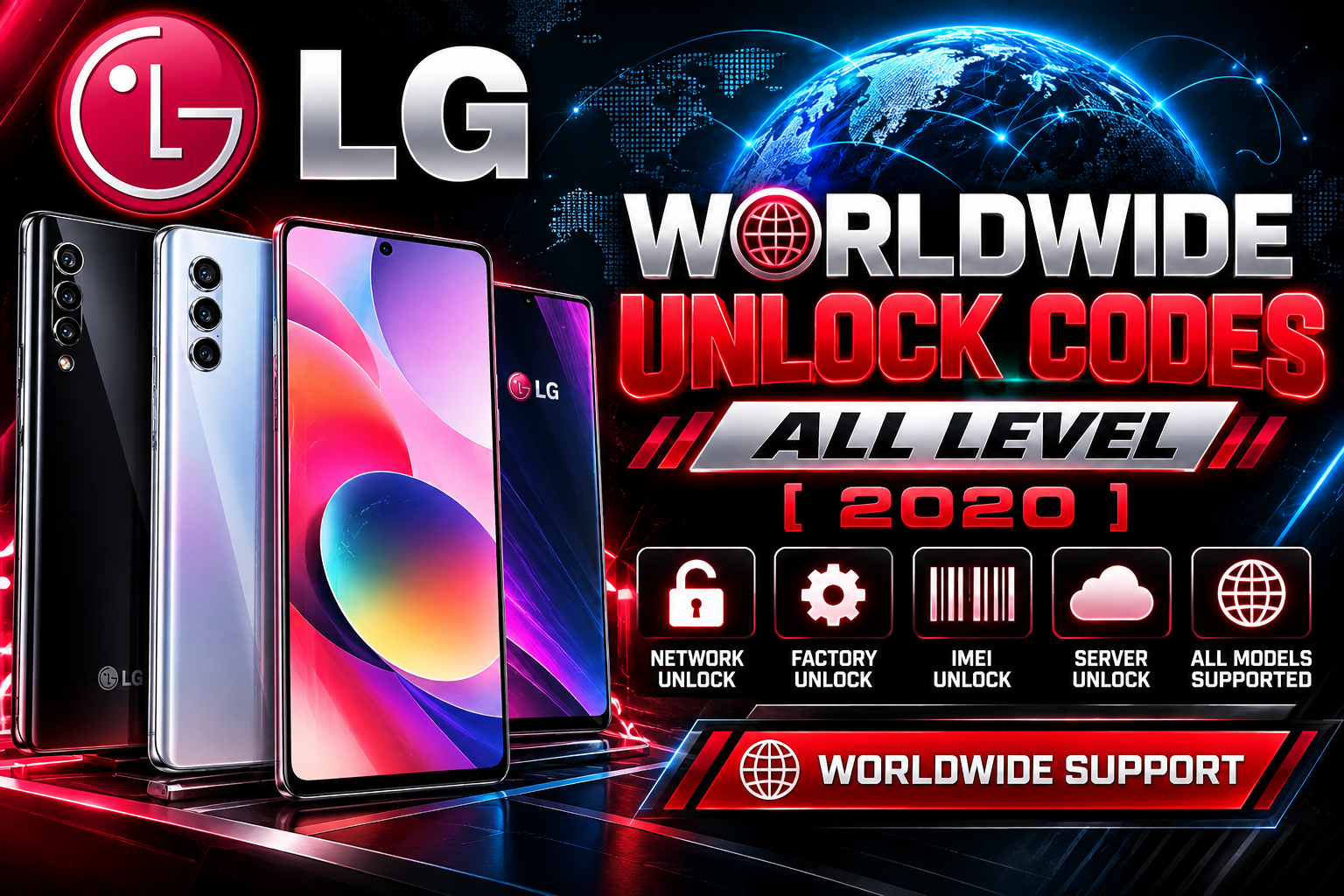 LG Worldwide Unlock Codes All Level [ 2020]