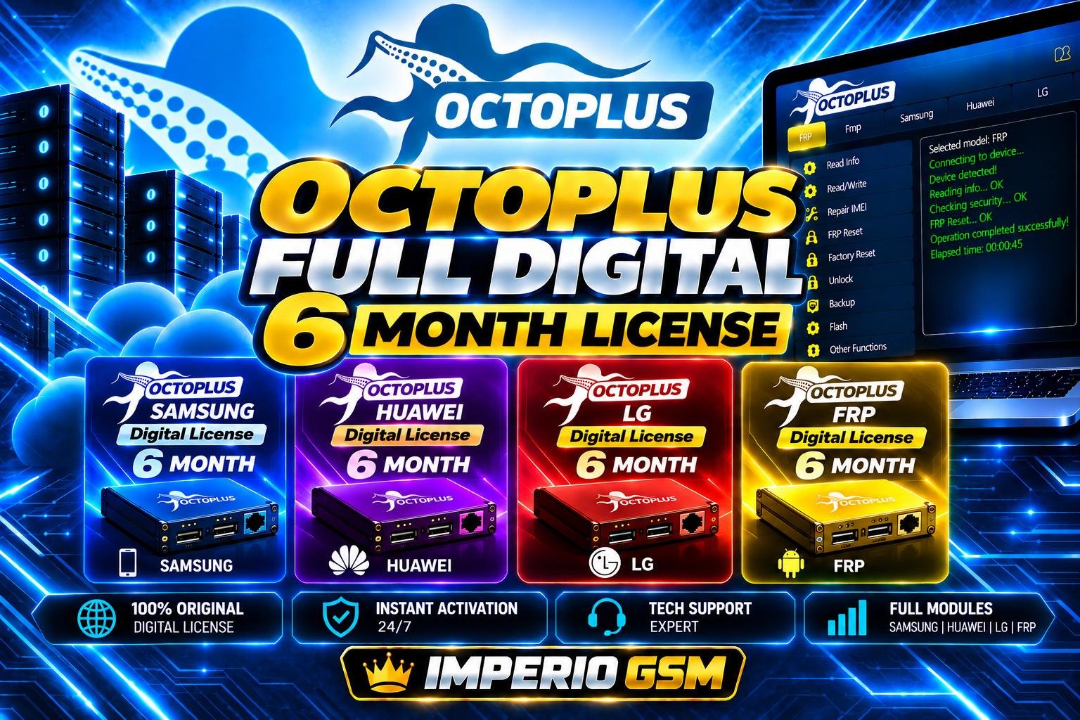 Octoplus Full Digital 6 Month License