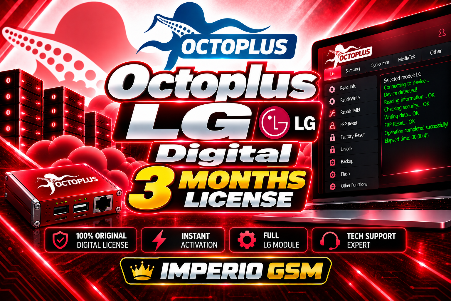 Octoplus LG Digital 3 Months License