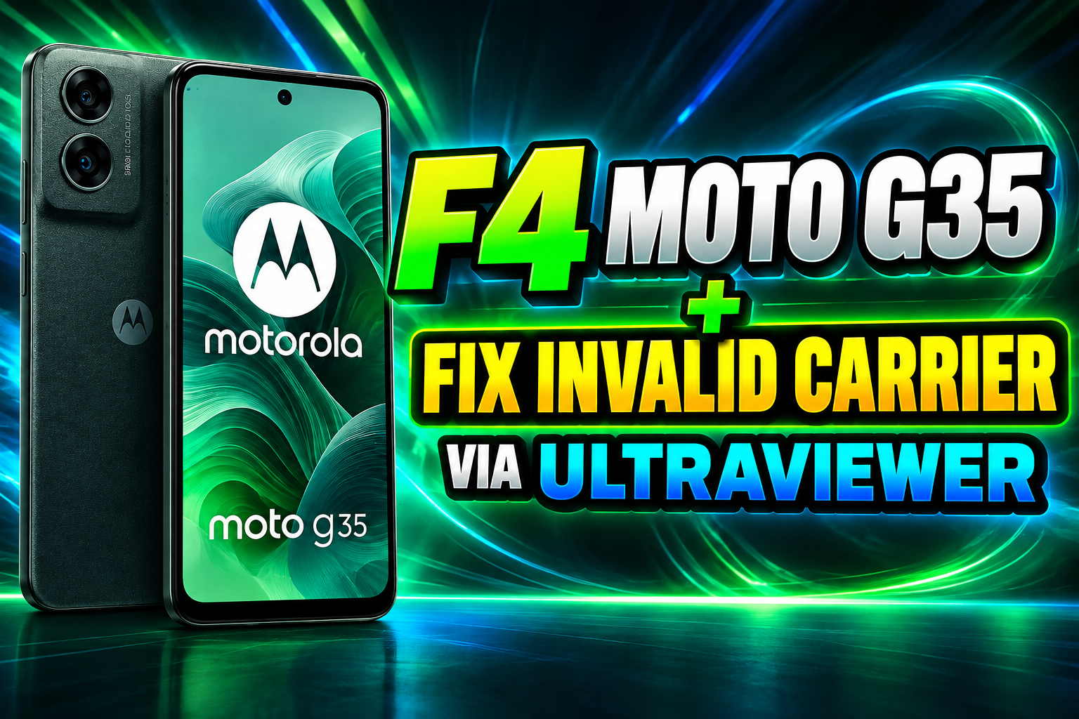 IMEI REPAIR F4 MOTO G35, FIX INVALID CARRIER VIA ULTRAVIEWER