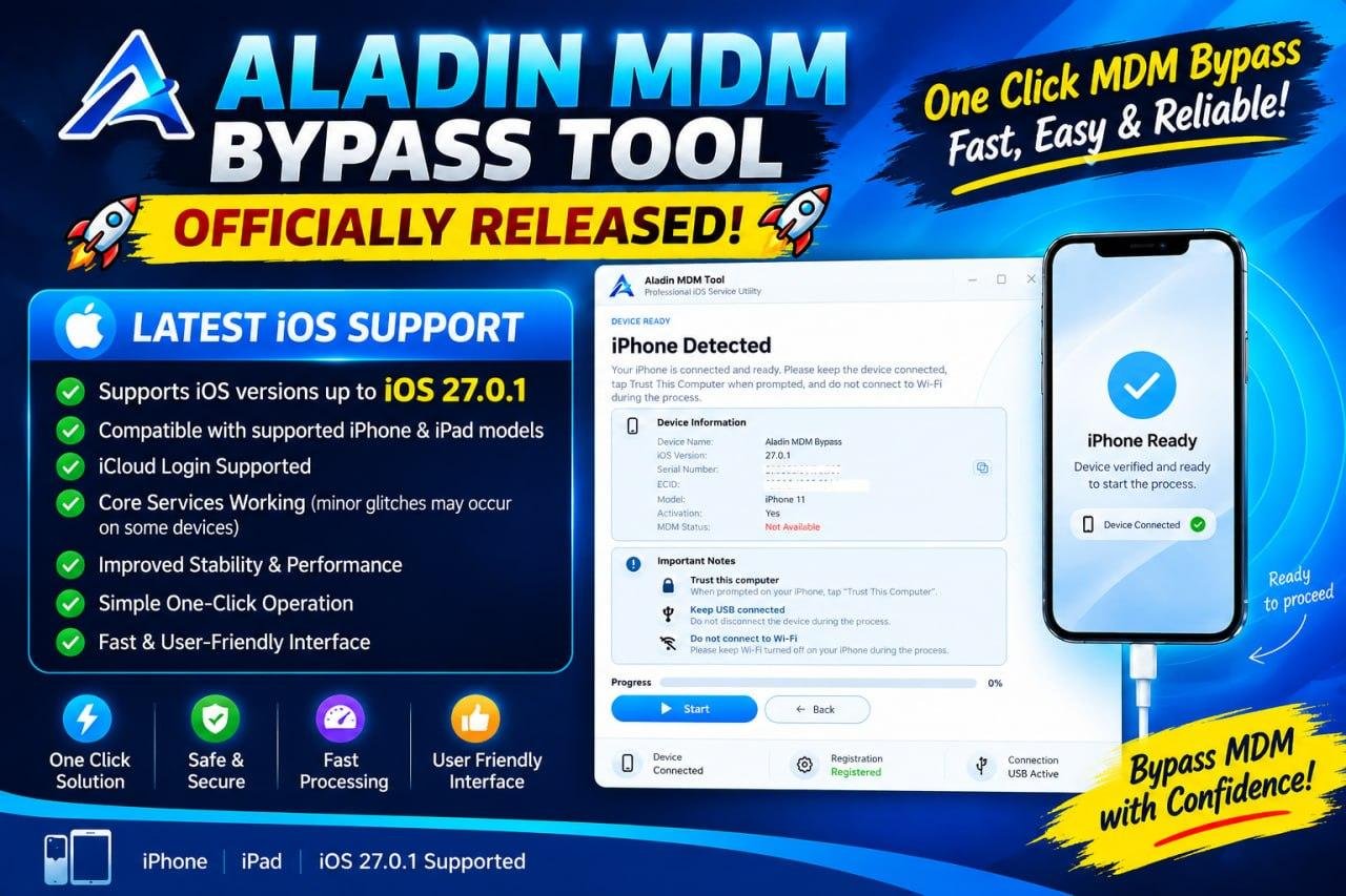 Aladin MDM Bypass — Register Serial