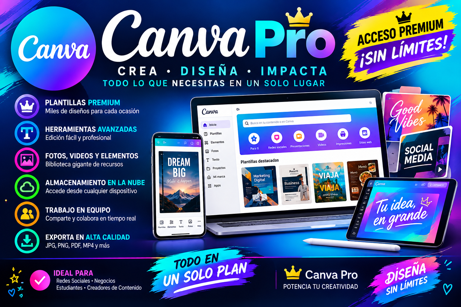 CANVA EDU PRO [12 Meses]