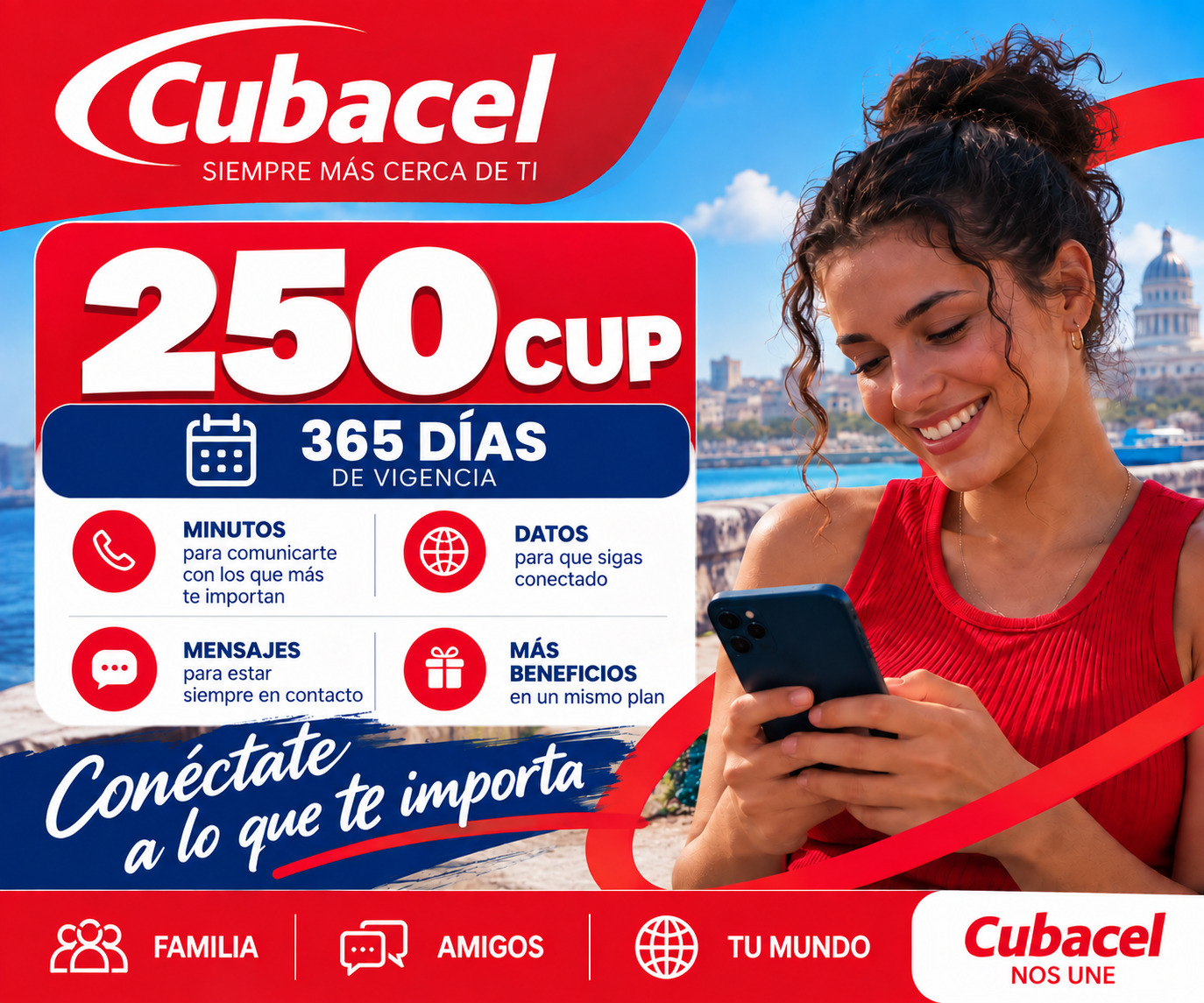 Cubacel 250 CUP - 365 Dias