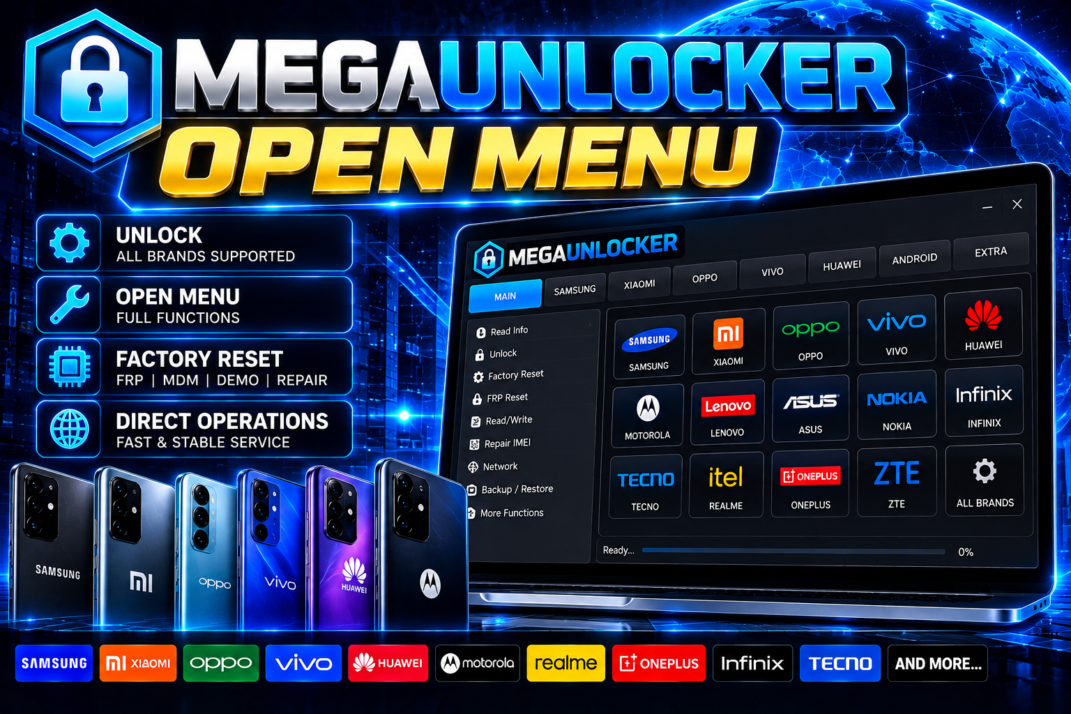 ✪ Megaunlocker Open Menu ((IOS 18.6+ SUPPORTED))) iPhone /iPad All Without PC