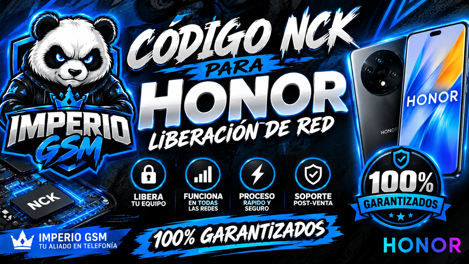 Honor NCK Code Unlock - WorldWide