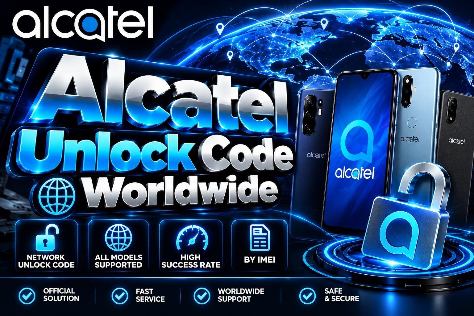 Alcatel Unlock Code Worldwide - [Generic Code - All models] DataBase 1