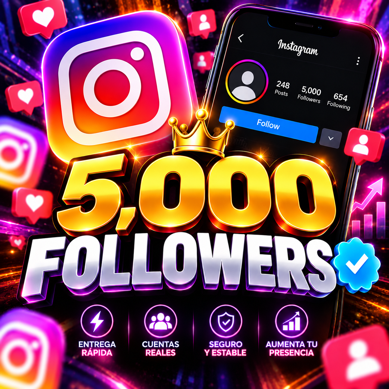 instagram 5000 |  Followers  ☑️