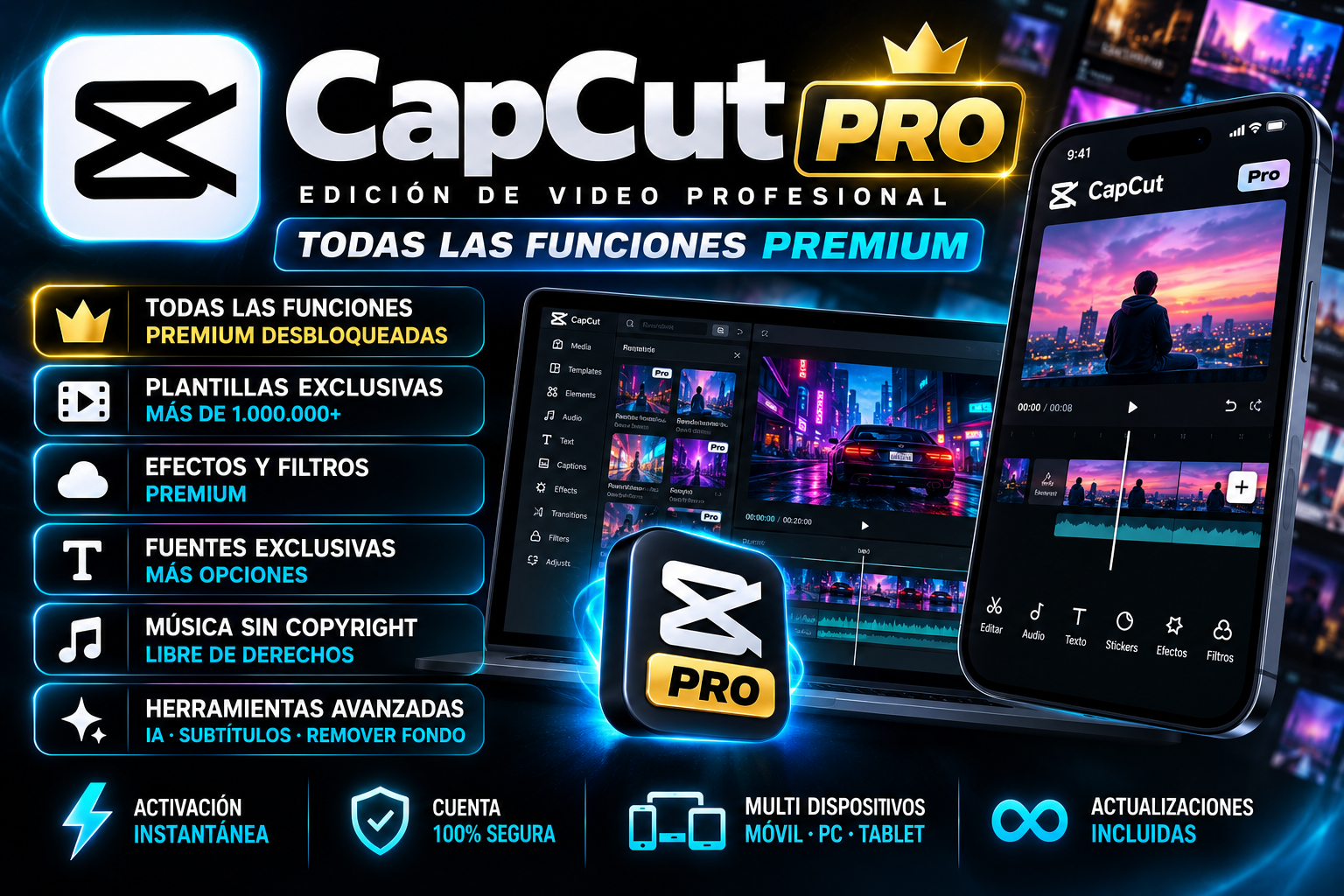 CapCut Pro 1 Month - Random Account/Email, Private | All Countries