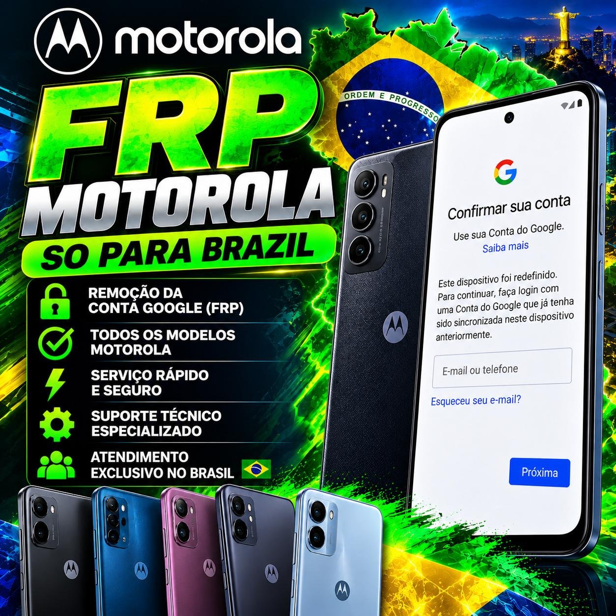 FRP e PAYJOY MOTOROLA Todos ate XT25 SO  BRAZIL  🇧🇷🔰