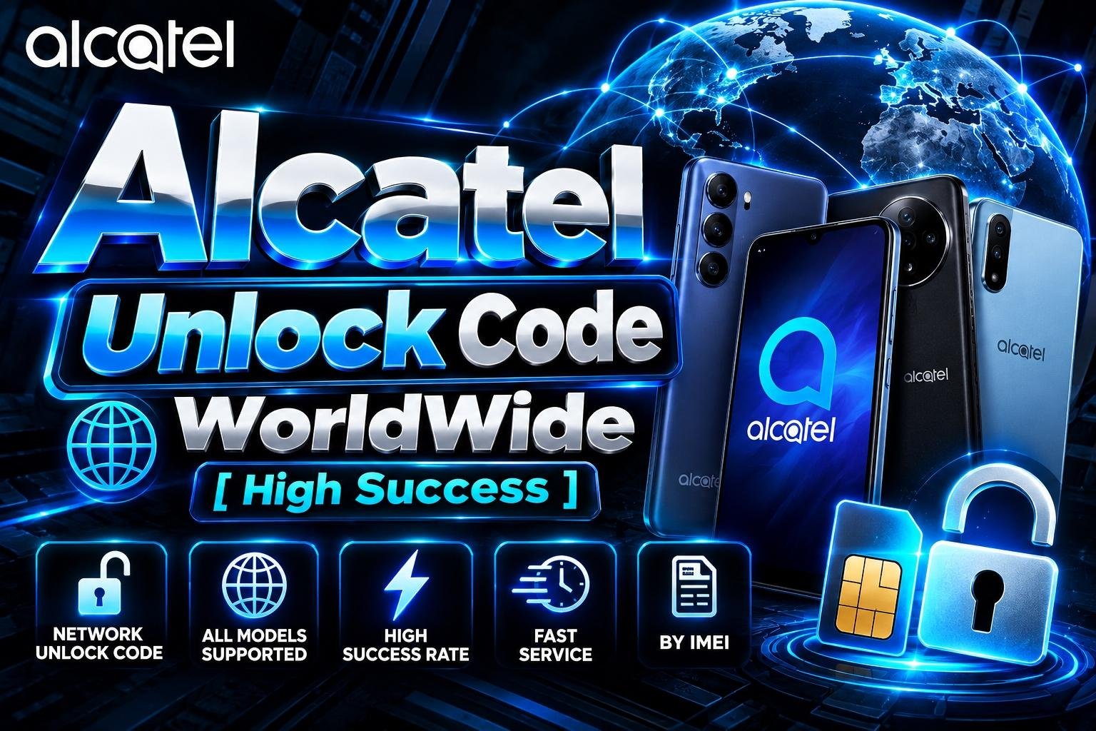 Alcatel Unlock Code WorldWide [ High Success ] 