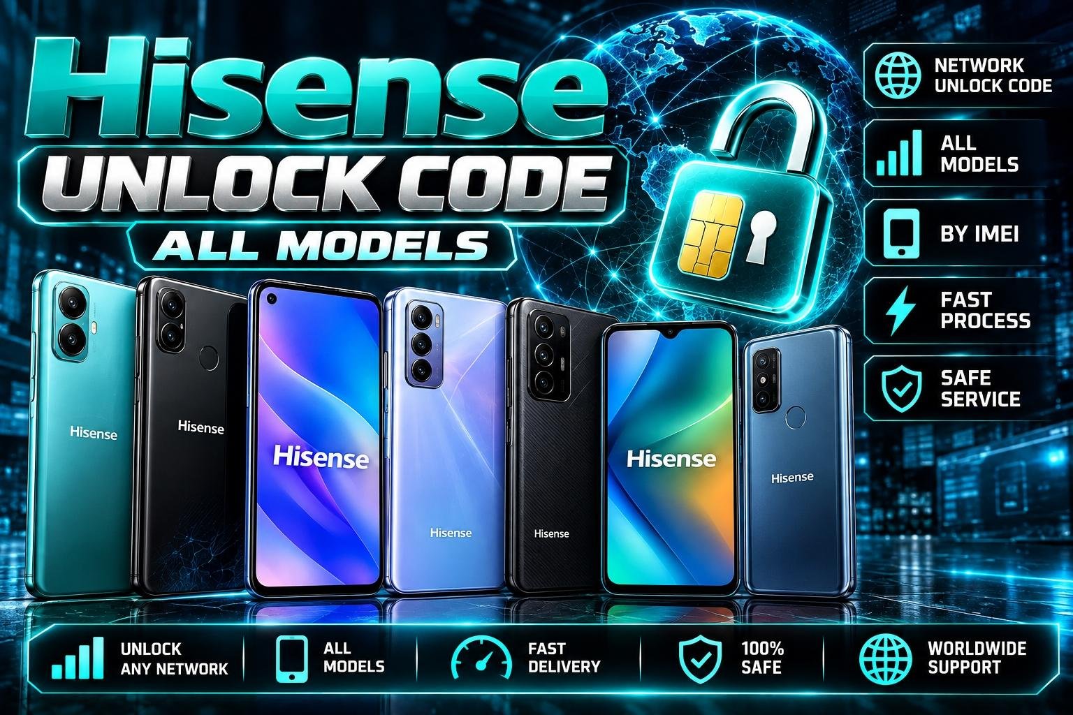 Hisense unlock code all models by imei