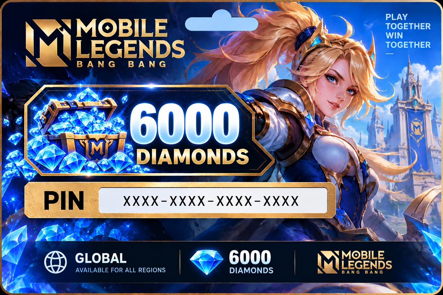 Mobile Legends Global 6000 Diamonds  PIN