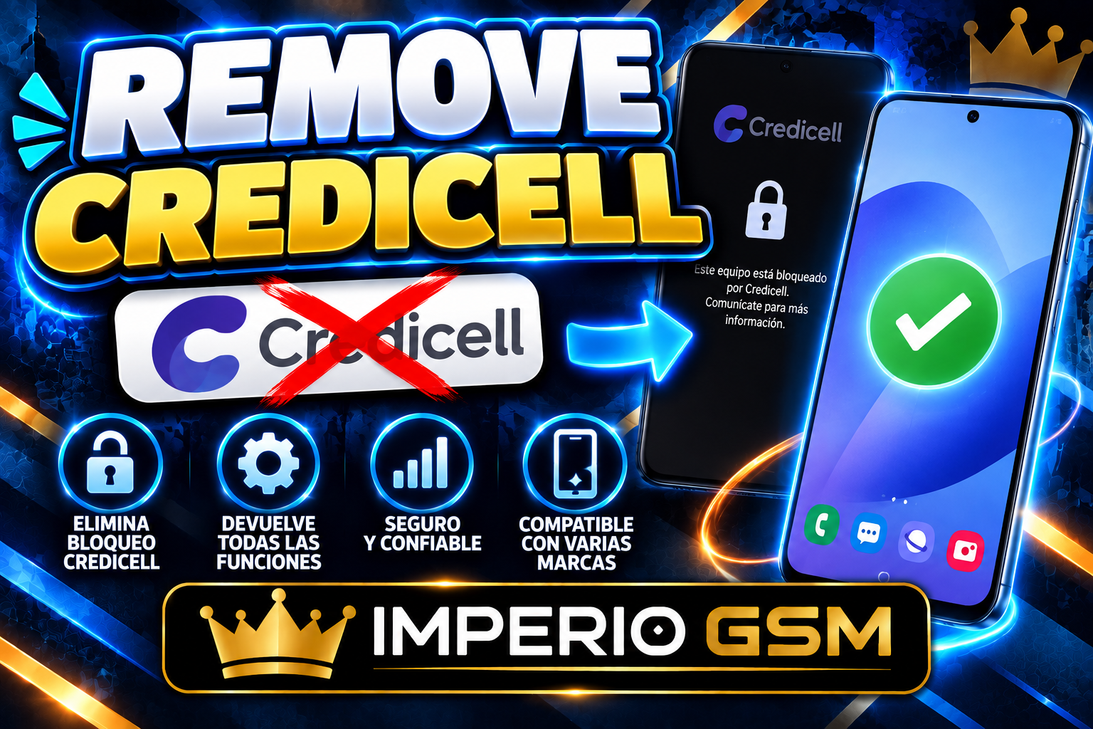 CREDICELL REMOVE APP LOCK | ALL MODELS ✅