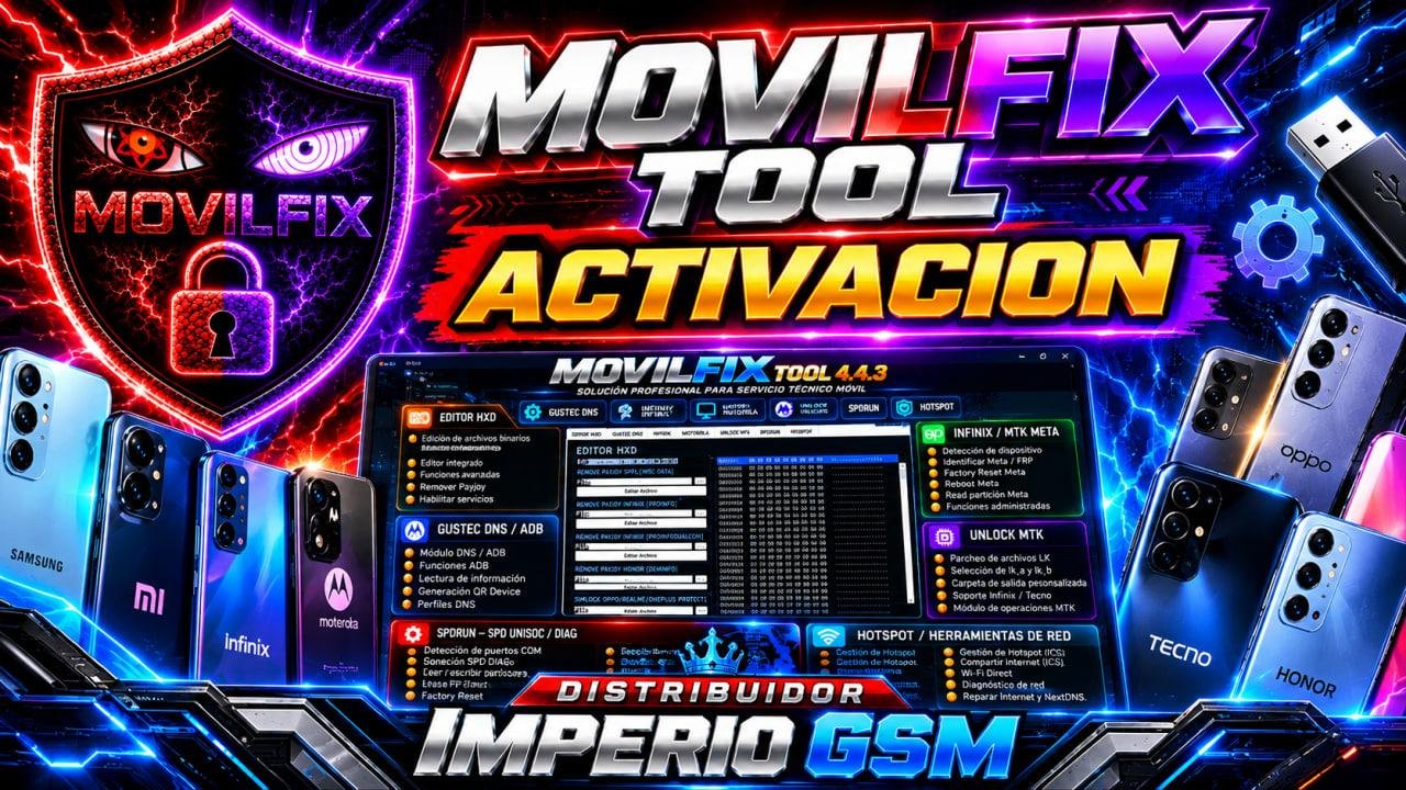 MOVILFIX TOOL ACTIVACION 1 AÑO | NUEVO USUARIO