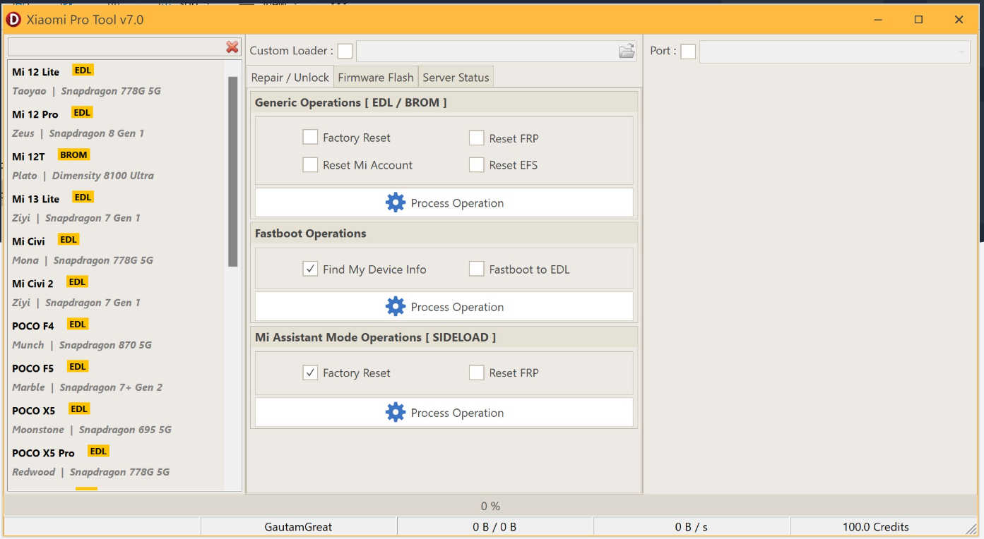 Xiaomi Pro Tool by Credits For Existing User