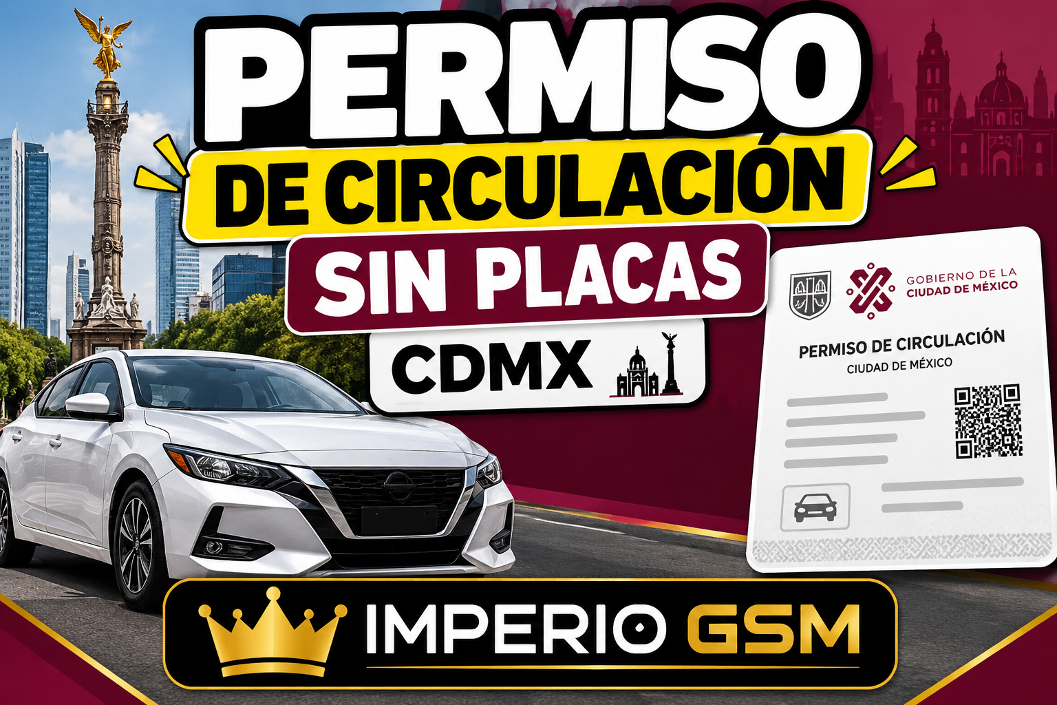 PERMISO DE CONDUCIR SIN PLACA Cdmx