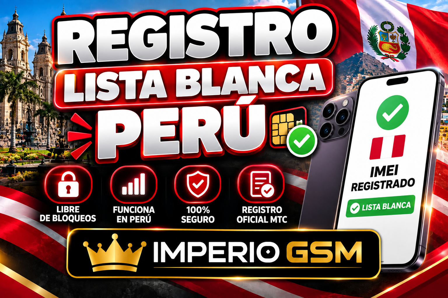 Registro Lista Blanca Peru (No reportados)✅