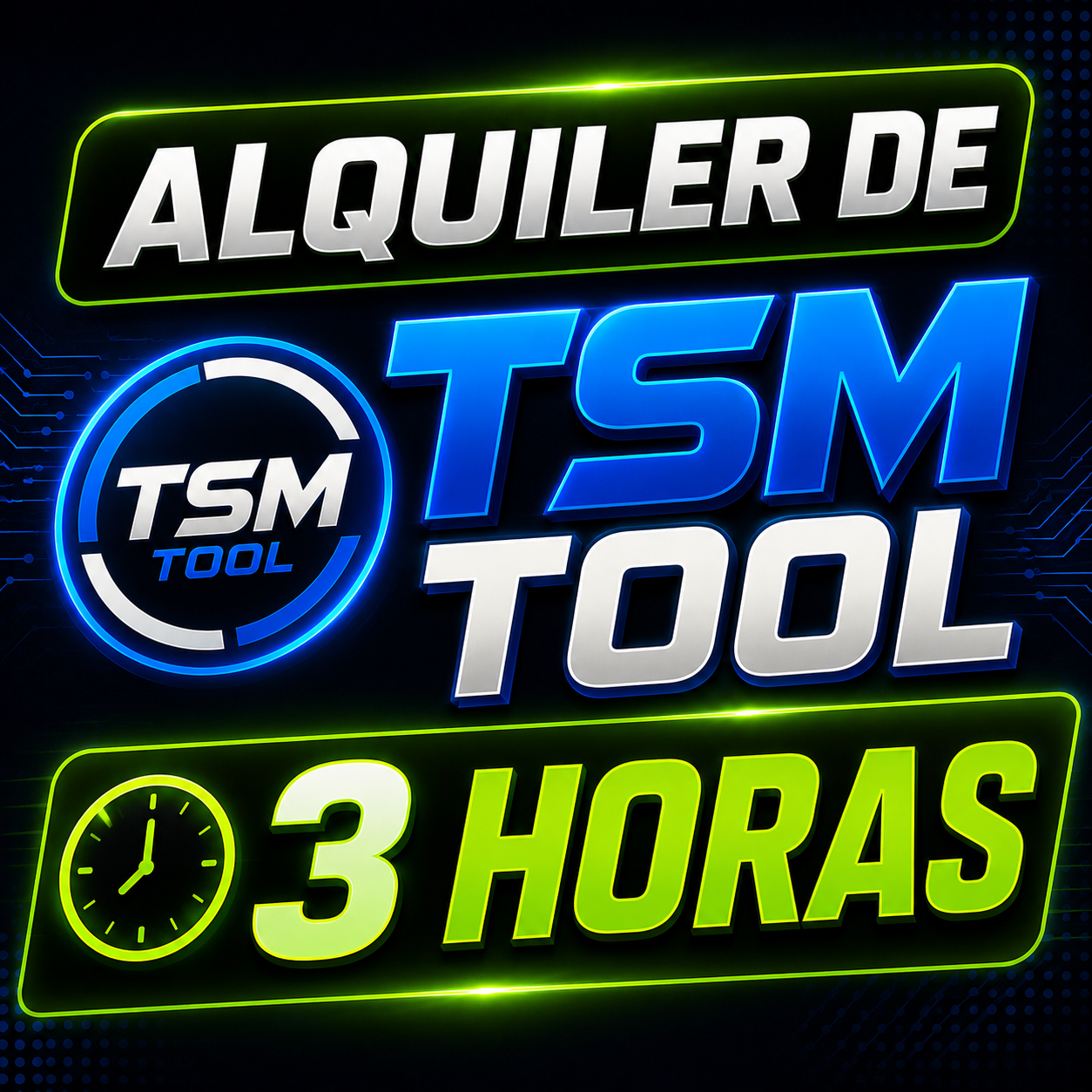 RENTA TSM TOOL PRO 3 HORAS