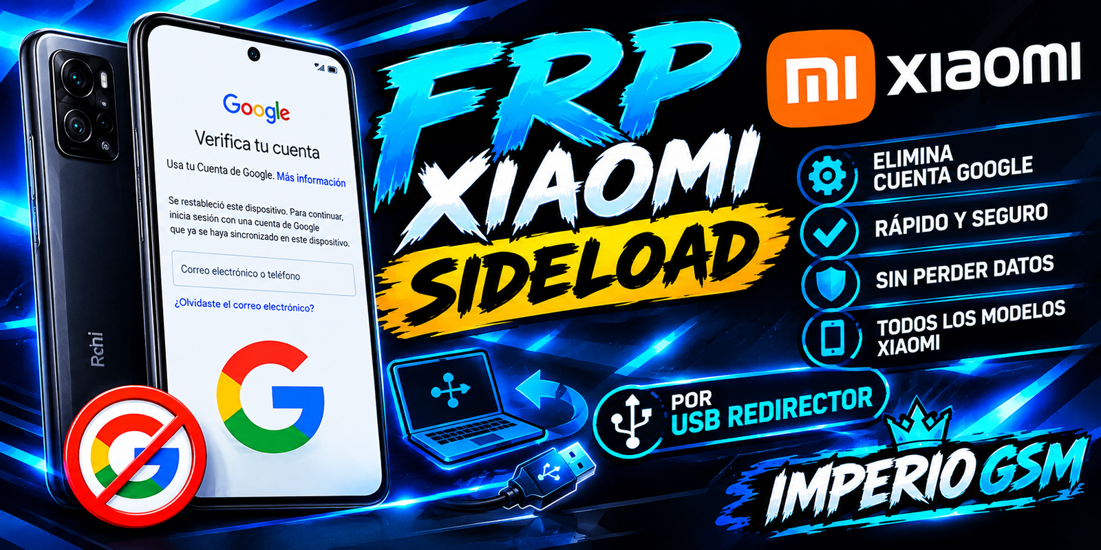 XIAOMI FRP SERVER USB REDIRECTOR SERVER 2✅🕐